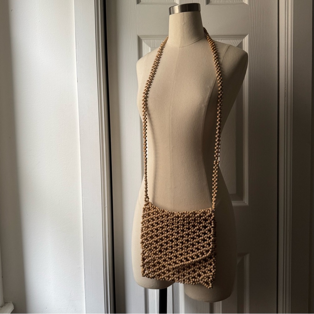 Vintage Beaded Crossbody Bag